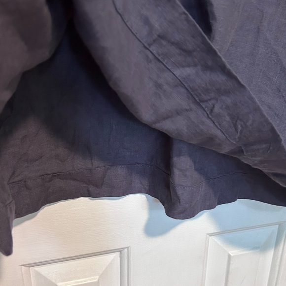Len.Ok Linen Dress | Plum Purple 100% Linen Shift with Pockets! | Size Medium - Picture 4 of 7